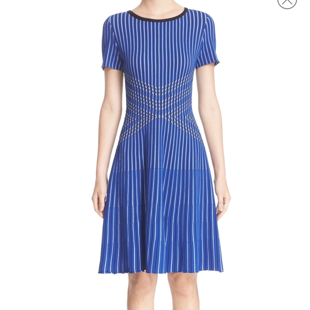 St. John royal blue Atlantis knit dress - size 12